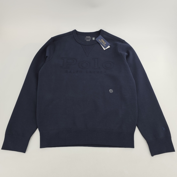 Polo Ralph Lauren RL Logo -Embossed Double-Knit Sweatshirt Pullover Men's Top - Picture 4 of 11